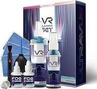 Resim UltraVue VR Temizleme Kiti ve Buğu Önleyici Tedavi - VR Temizleyici Jel Spreyleri, Mikrofiber Bezler, Sis Damlası Önleyici İşlemler, Hassas Nozullu Fırça ve Hava Mesanesi içerir 