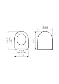 Resim 230-003r009 Vitra Nest Quantumflush Klozet Kapağı Yavaş Kapanır Diğer 