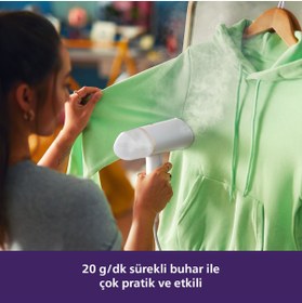 Resim Philips 3000 Serisi Buharlı Düzleştirici, 1000W, 20g/dk Sürekli Buhar, 30 Saniyede Hazır, STH3020/10 