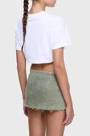Resim Les Benjamins Baskılı% 100 Pamuk Loose Fit Crop T Shirt Bayan T SHİRT LB25SSUNLFUTS 