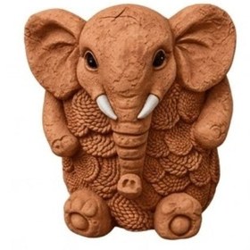 Resim Elephant Planter Vase, Decorative Flower Pot, Polyester Elephant Sculpture, Animal Decor - Object-19 