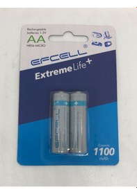 Resim Şarj Edilebilir Efcell Ni-mh Şarjlı Pil Aa Kalem 1100mah 2li ... 