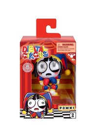 Resim Amazing Digital Circus Pomni Vinyl Figür + Koleksiyon Kartı Titreşimli Jittery Eyes Özellikli -10 Cm 