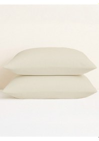 Resim Purecomfort %100 Doğal Pamuk 2'li Yastık Kılıfı Seti Toz Pembe Taş 