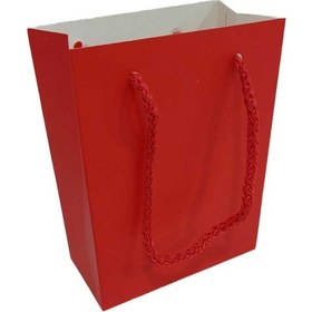 Resim Ip Saplı Karton Çanta Minik Boy Düz 13.8X10X5 CM 25 Adet N11.1564 