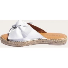 Resim Bueno Shoes Deri Beyaz Kadın Düz Terlik 