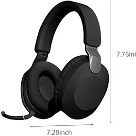 Resim acccc Around-Ear Bass Gaming Headset: Surround Sound Headphones with Noise Cancelling Microphone Bluetooth (Black) 