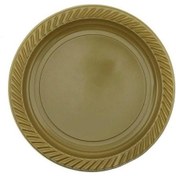 Resim Altın Plastik Tabak 22 cm 