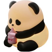 Resim Hfambition Panda Figürlü Dokunmatik Gece Lambası - Otomatik Algılama Fonksiyonlu, Göz Koruyucu, Yatak Odası Stili Işıklı Dekoratif Alet Diğer 