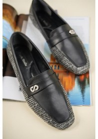 Resim Hasır-Cilt Garnili Babet Siyah-Siyah 