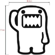 Resim enozeli 8,3x11 Cm Sevimli Canavar Sticker - Kırmızı 