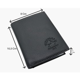 Resim Westpolo Hakiki Deri Kağıt Para Ve Bol Şeffaf Kart Bölmeli Unisex Kartlık - Gri Gri 