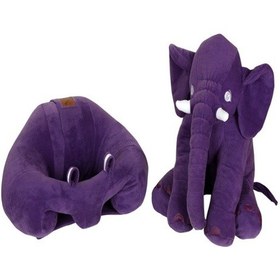 Resim Mor Bebek Destek Oturma Minderi Ve Mor Uyku Fili 