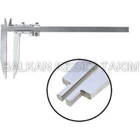 Resim 1000mm Ekstra Uzun Çift Çene Mekanik Kumpas Çene Boyu 125mm 