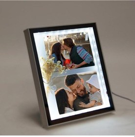 Resim Led Işıklı Fotoğraflı Kare Sihirli Ayna-432 