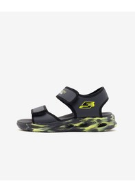 Resim Skechers Sola Glow Sandal Büyük Erkek Çocuk Gri Işıklı Sandalet 407032l Ccbk Gri 