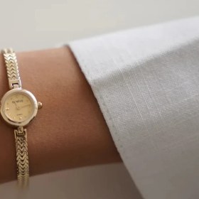 Resim Altıntaş Geneve Pelik Kordon Yuvarlak Kadran Altın Saat 