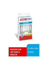 Resim Sineklik, Standart, Cırt Bantlı, Pencere İçin, Kesilerek Ayarlanabilir, Beyaz, 1.30m X 1.50m 