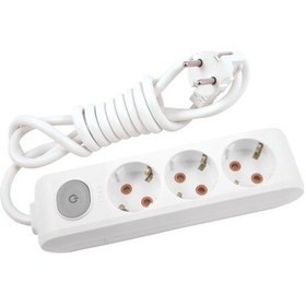 Resim Viko Multi-let Üçlü Priz Anahtarlı Topraklı Kablolu-5mt 3 M 