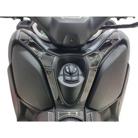 Resim Redline Grafik Yamaha Xmax 2018-2021 Karbon Desen Torpido Pad Aksesuar 