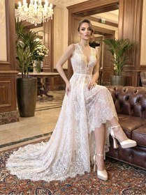 Resim E&L Company 12cm Sade Beyaz saten kumaş Gelin, Nikah ayakkabısı. 