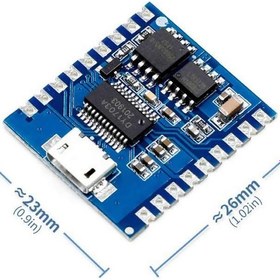 Resim DY-SV17F Mp3 Wav Ses Çalma Modülü 4mb, 5W Hoparlör, Microusb 