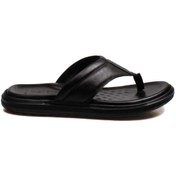 Resim Fast Step Hakiki Deri Erkek Düz Terlik 018MAG-316 