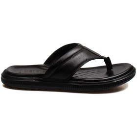 Resim Fast Step Hakiki Deri Erkek Düz Terlik 018MAG-316 