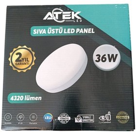Resim Sıva Üstü Led Panel Spot Beyaz 36 Watt Beyaz - Beyaz 