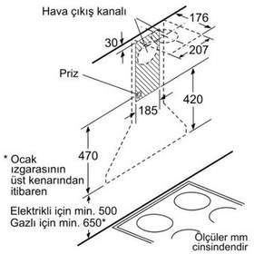 Resim Siemens LC64PCC60T Duvar Tipi 60 CM Davlumbaz 