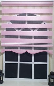 Resim StorBurada Zebra Stor Perde Pembe Etek Dilimli ST 005 Pembe 90 x 200 