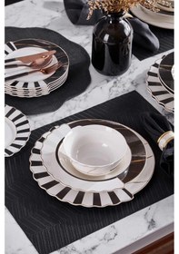 Resim Neva N3275 Marble Plus Hibrit 24 Parça 6 Kişilik Yemek Takımı 