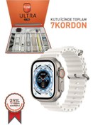 Resim 7 In 1 Smart Watch Ultra 7 Kordonlu Akıllı Saat Beyaz Torima