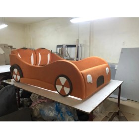 Resim Puf Bebe Montessori 120 x 200 cm Arabalı Çocuk Yatağı Yatak Dahildir 