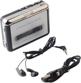 Resim Genel Markalar Kaset Kaset Çalar USB Dönüştürücü ile Ses Müziği Yakalayın Kaset Mp3 Dönüştürücü ABS Kaset Çalar Usb 