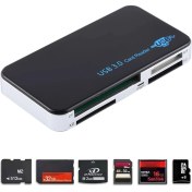 Resim Zsykd USB 3.0 Kart Okuyucu, Süper Hız 5gbps, Destek Cf / Sd / Tf / M2 / Xd / Ms Kart, Plastik Kabuk (Yurt Dışından) 