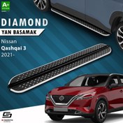 Resim S-Dizayn Nissan Qashqai 3 Diamond Krom Yan Basamak 173 Cm 2021 Üzeri 