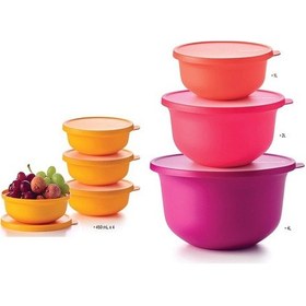 Resim Tupperware Aloha 7 Li Set Esc Çok Renkli 