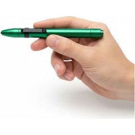 Resim Kompakt Tasarımlı Led Işıklı Kalem Fener Çok Yönlü Kullanım Beyaz 