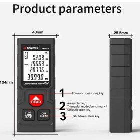 Resim Sndway Lazer Mesafe Ölçer Sw-Mt4 - Lazer Metre - 40 Metre - Dijital Uzaklık Ölçer-Mesafe Bulucu Ölçme Aracı-Telemetre 