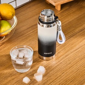 Resim Karaca Inoxis Çelik Sızdırmaz Termos 550 ml Siyah 