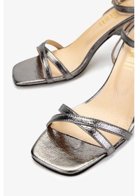 Resim Valmenti Kadın Gri Topuklu Ayakkabı 594 6087 Bn Ayk Y15 Antrasıt Gri 