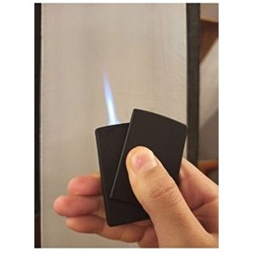 Resim Indirimcenter Metal Turbo Pürmüz Yana Kaydırmalı Mat Siyah Çakmak 
