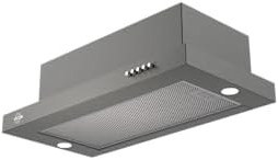 Resim Vicoa-Vuh 6001-G-60 Cm. Gri Dolap Altı Davlumbaz - 500 m³/saat Yüksek Emiş Gücü 