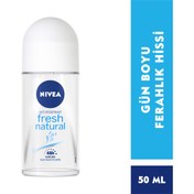 Resim NIVEA Kadın Roll On Deodorant Fresh Natural Ter ve Ter Kokusuna Karşı 48 Saat Deodorant Koruması 50ml 