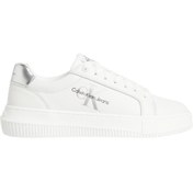 Resim Calvin Klein Kadın Marka Logolu Günlük Kullanıma Uygun Beyaz Sneaker YW0YW01224 YBR 