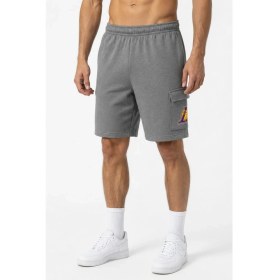 Resim Nike Nba Cargo Shorts Los Angeles Lakers Club Courtside Erkek Pamuklu Kargo Şort Gri 