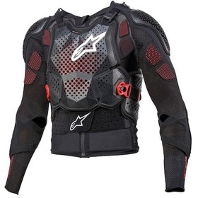 Resim Alpinestars Bionic Tech V3 Body Armour Tam Gövde Koruma Siyah Beyaz Kırmızı 