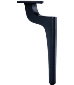 Resim Zarif Metal Ayak 17cm Mat Siyah Komidin Koltuk Puf Vestiyer Tv Ünite Ayağı Modern Mobilya Komidin 