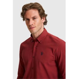 Resim U.s. Polo Assn. Erkek Vişne Gömlek Basic 50324660-VR223 